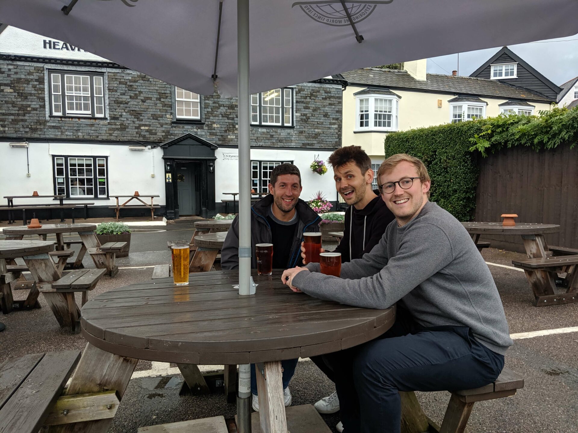 Co-founders sharing a pint