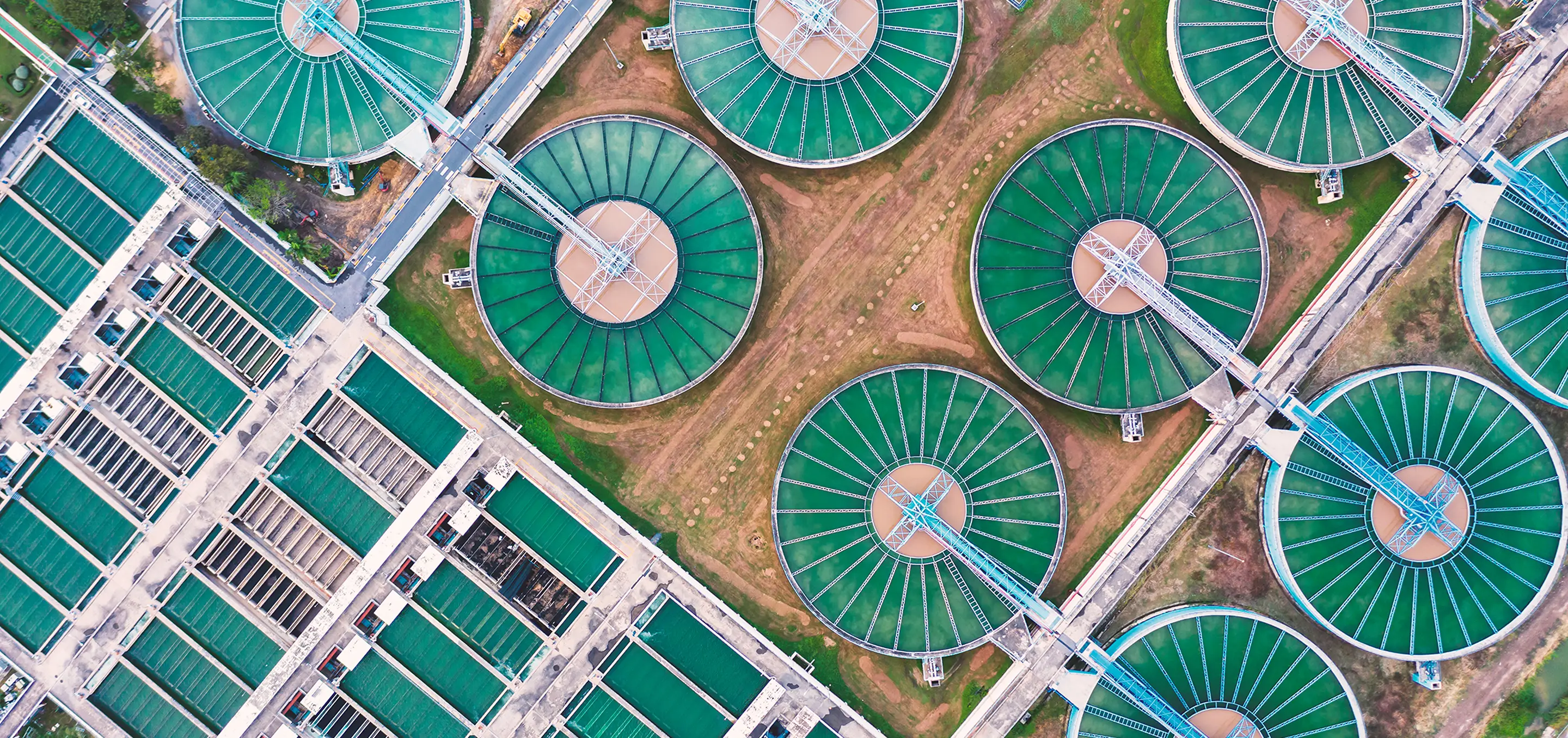 Image of a water treatment plant