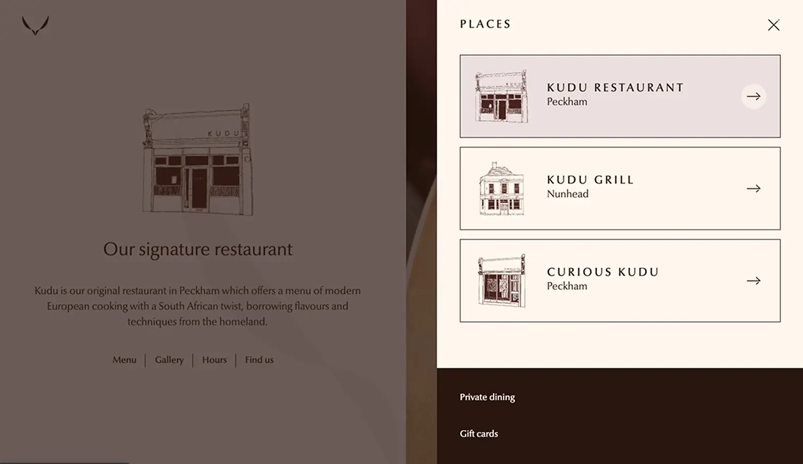 Screenshot of Kudu Collective website