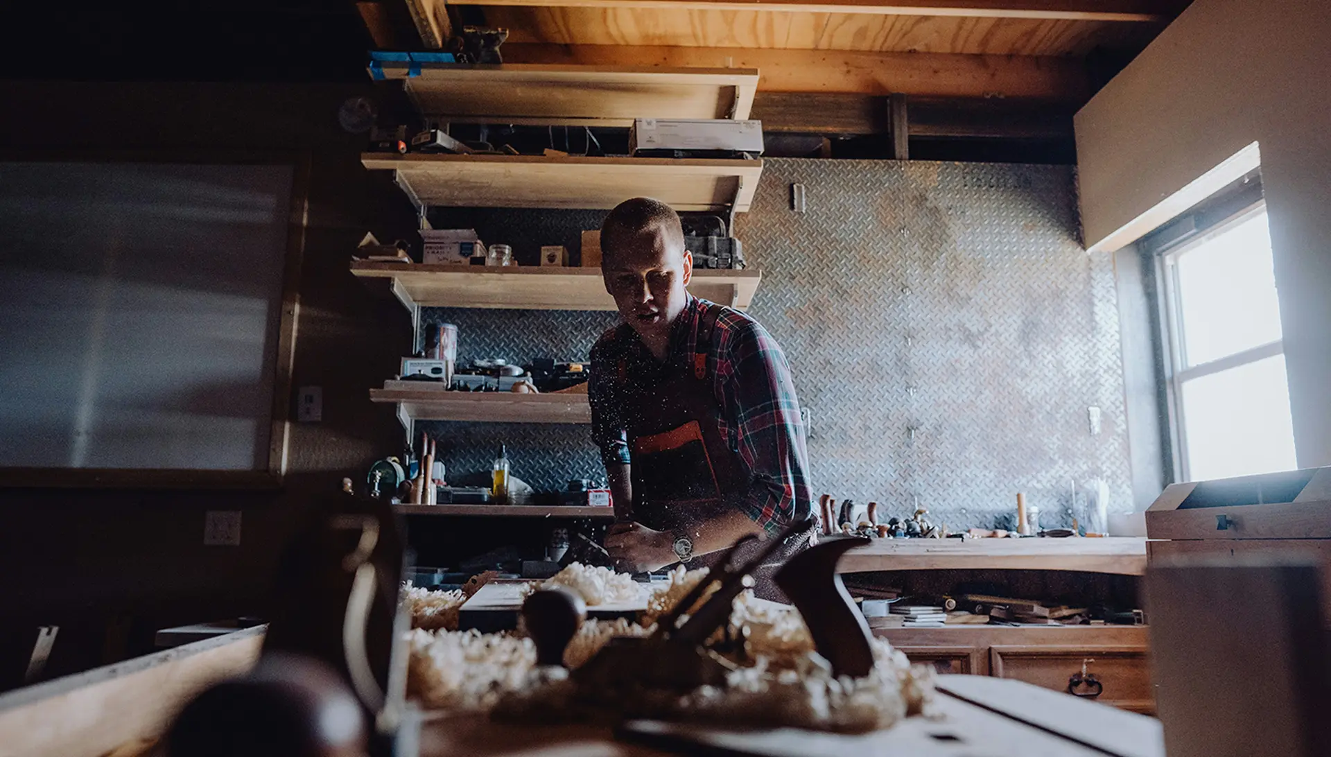 Image of carpenter at work